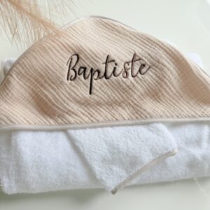 cape de bain gaze de coton